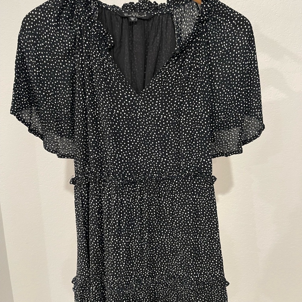 Black and White Polka Dot Dress